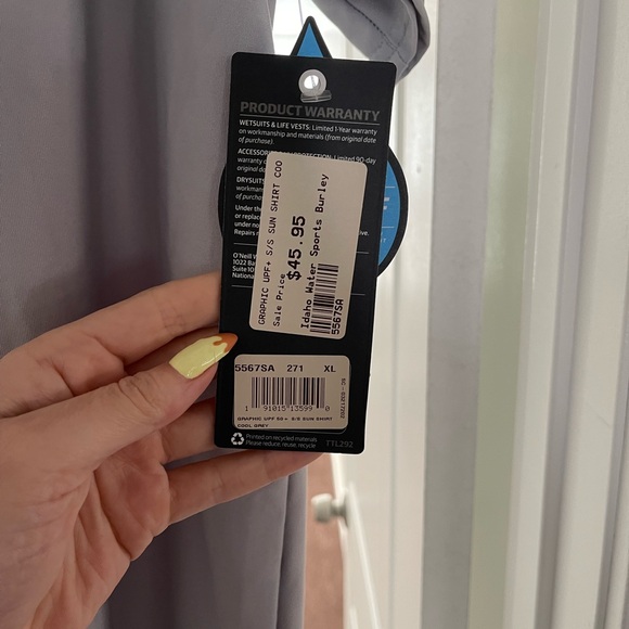 O'Neill Gray Rash Guard - Picture 4 of 4